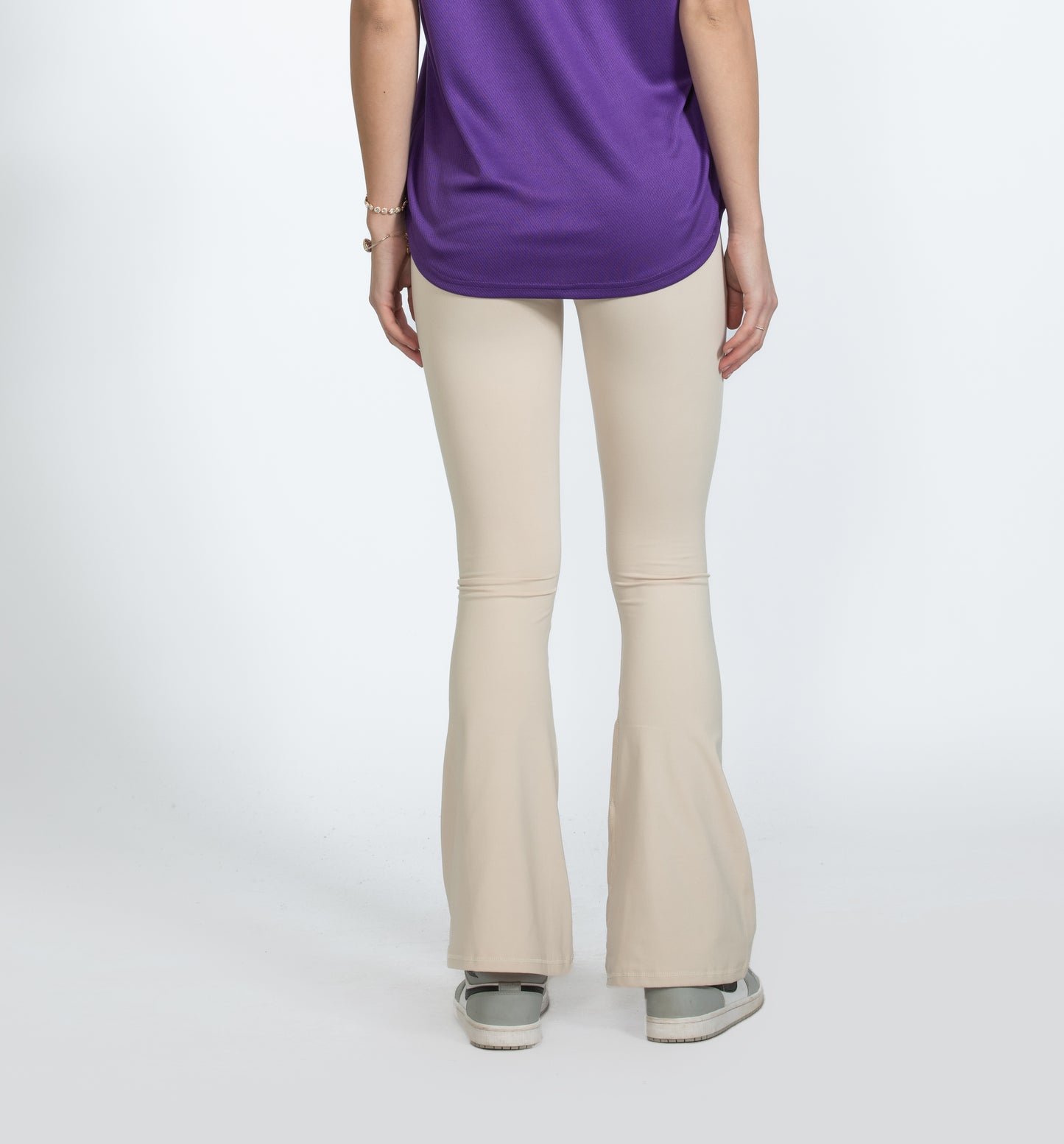 Beige V Yoga Pants