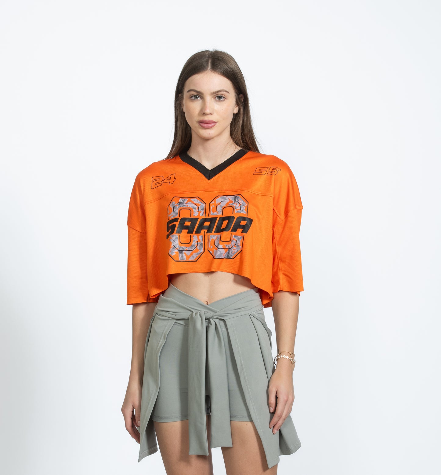 Orange Cropped Jersey