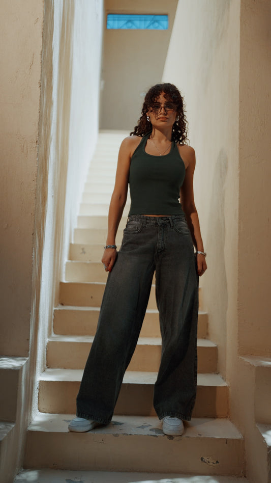 Emerald Green Halter Neck Top