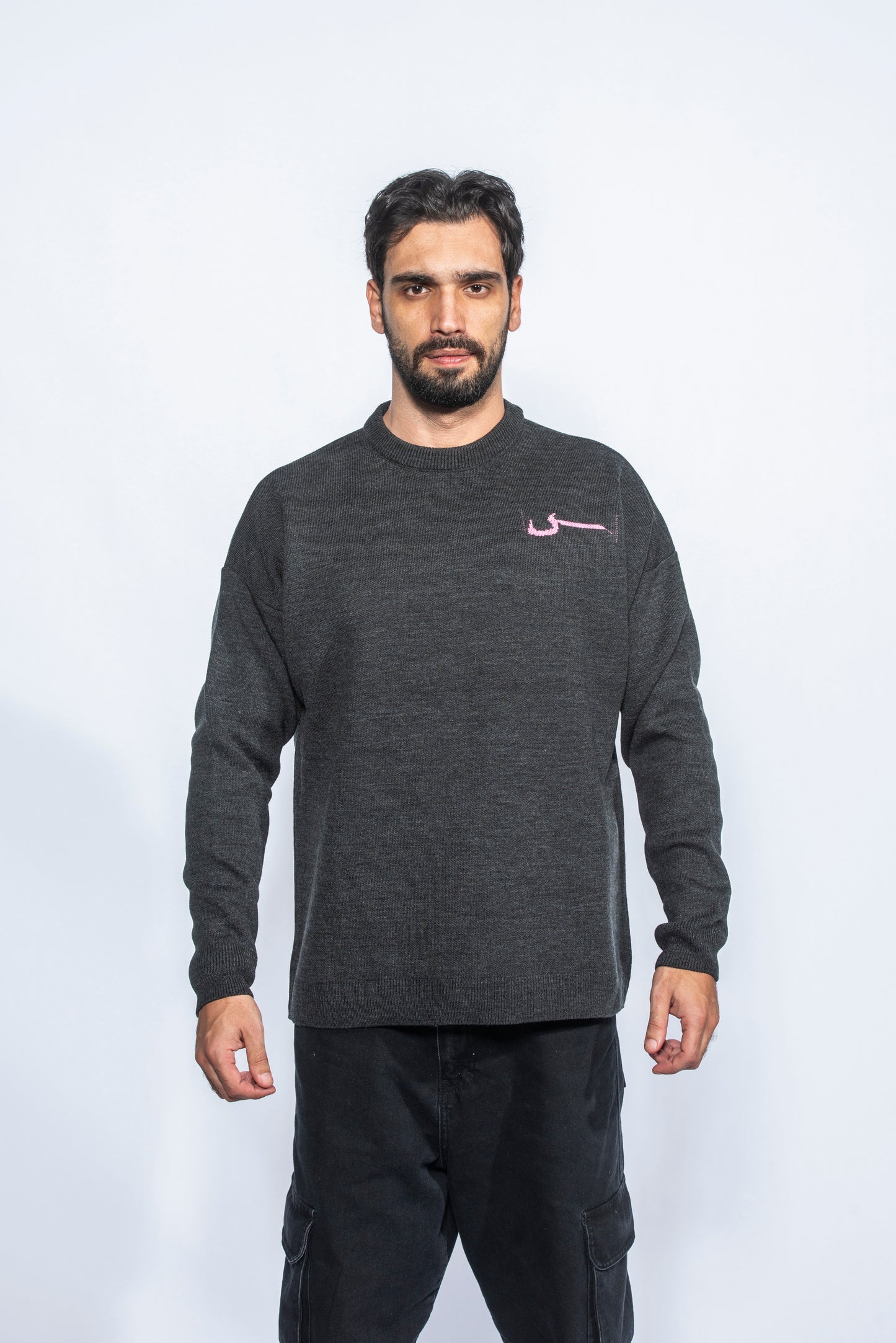 Knitted Grey Saada Crewneck