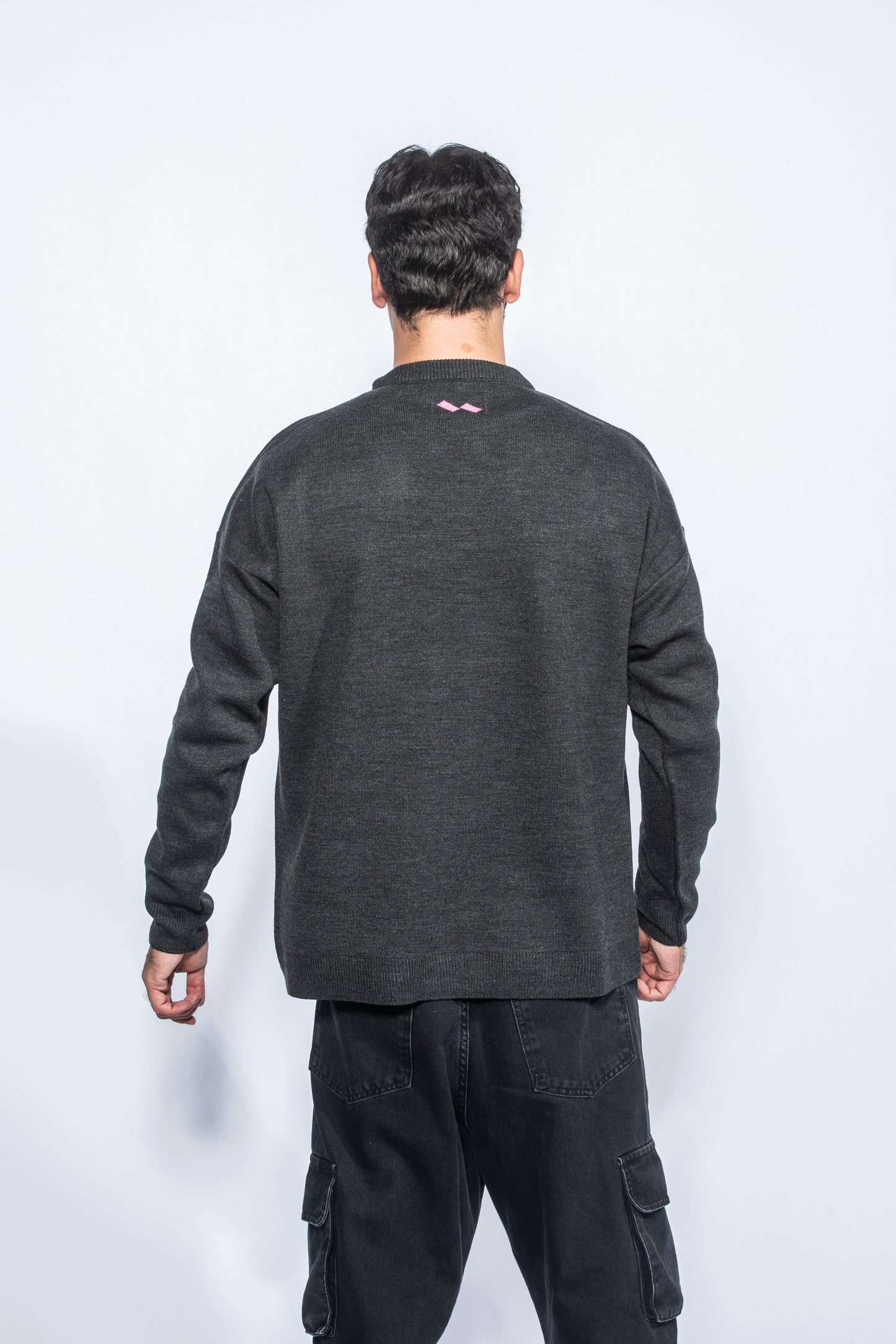 Knitted Grey Saada Crewneck