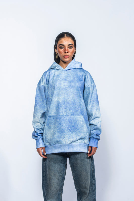 Washed Blue Hoodie