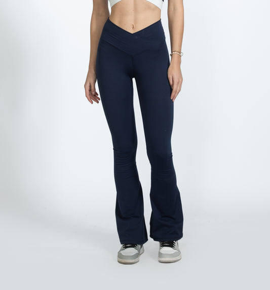 Navy Blue V Yoga Pants