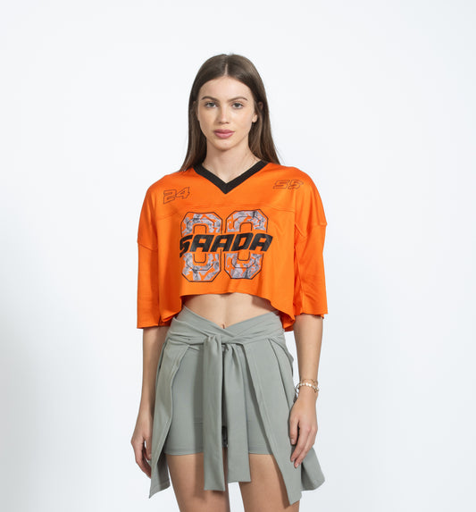 Orange Cropped Jersey