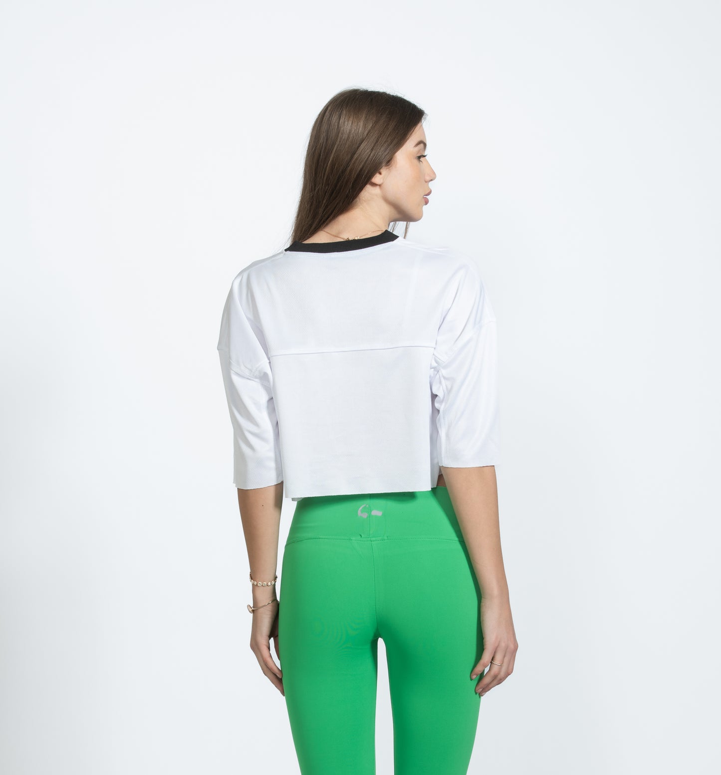 White Cropped Jersey