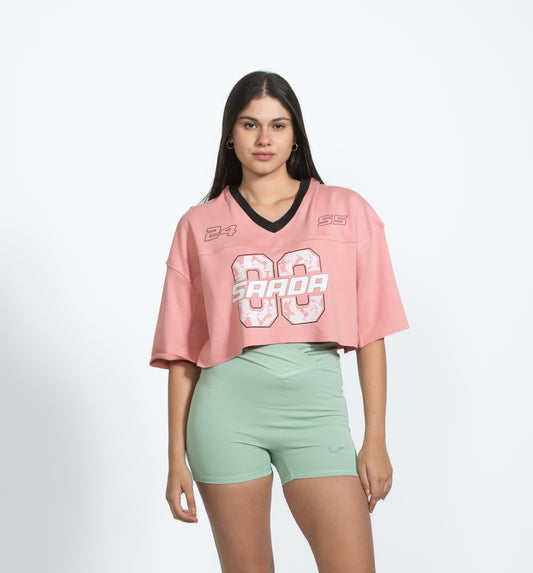 Pink Cropped Jersey