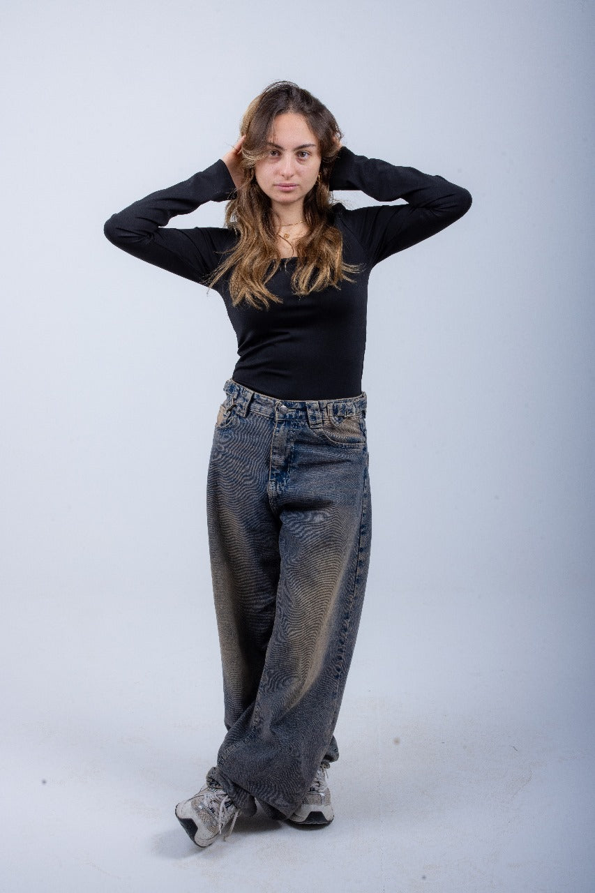 Black Long Sleeve Top